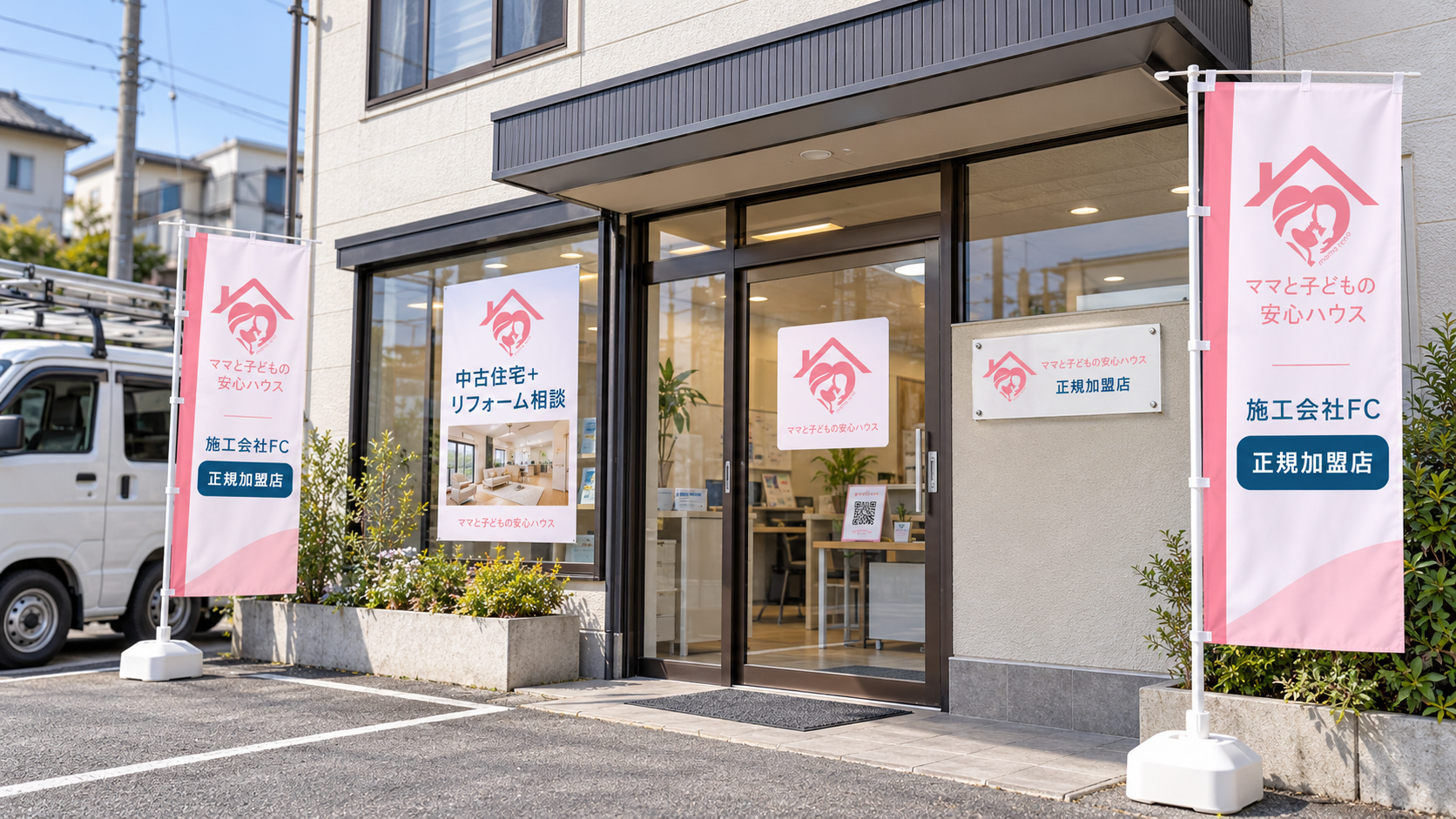 展開イメージ:安心ハウス施工会社FCの店舗
